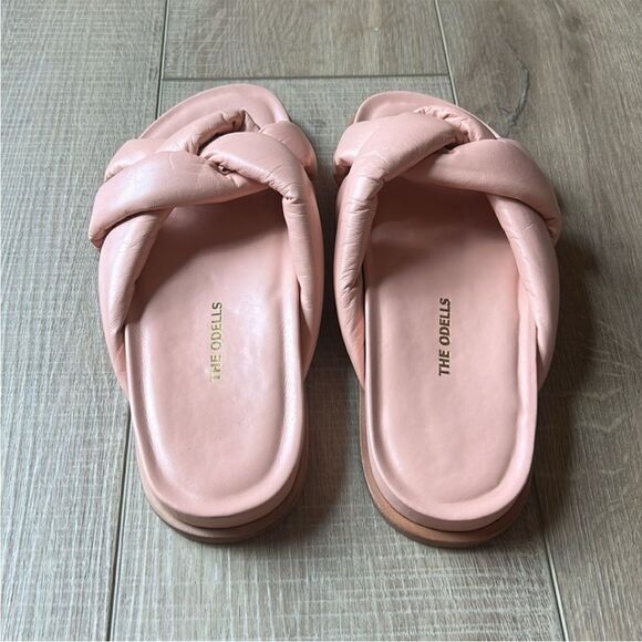Anthropologie The Odells Puffy Slides Pink Summer Sandals EU 40 US 9.5 - Picture 4 of 7